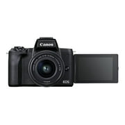 Canon EOS M50 Mark II 24.1 Megapixel Mirrorless Camera with Lens, 0.59", 1.77", Black