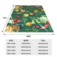 thumbnail image 3 of Honeii Vegan Print Fleece Blanket - Throw Blanket for Bed, Sofa, Couch, Camping, and Travel , Microplush Ultra Soft Warm Blanket-60"x50", 3 of 7