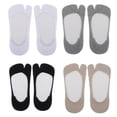thumbnail image 3 of Calcetines Tabi de corte bajo para mujer Fernando 4 pares antideslizantes transpirables, 3 of 8