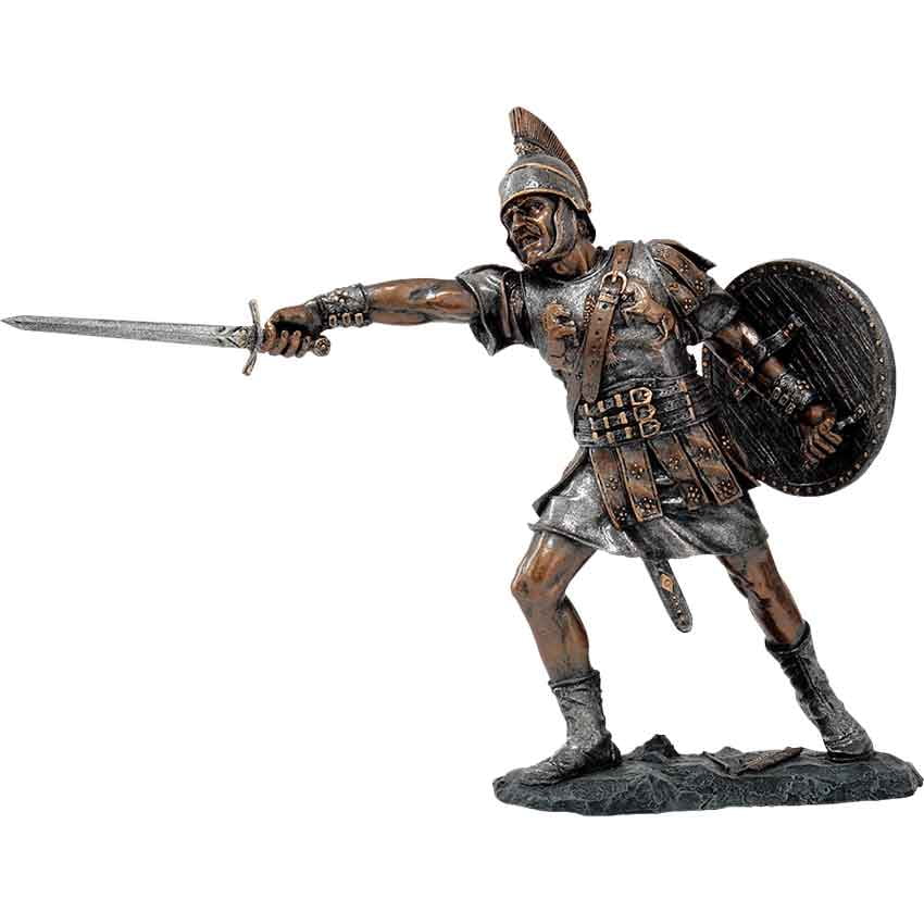 ancient roman warrior statue