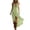 Green, variant on Women Dresses Sleeveless Ruffle V Neck High Low Hem Flowy Dress Casual Boho Summer Dress with Asymmetrical Hem for Holiday (Beige,S)