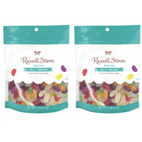 Russell Stover Pectin Jelly Beans, 12-Ounce Bags (Pack of 2)