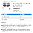 thumbnail image 2 of Rear Brake Pad Set - Compatible with 2015 - 2017 Kia K900 2016, 2 of 2