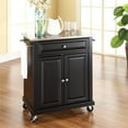 thumbnail image 2 of Bowery Hill Stainless Steel Top Kitchen Cart in Black, 2 of 6