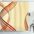 thumbnail image 1 of Ambesonne Modern Shower Curtain, Abstract Curvy Stripes, 69"Wx84"L, Multicolor, 1 of 3