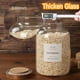 thumbnail image 3 of Tarro de vidrio CZSZYGHBAO, tapa hermética grande de 2000 ml con cuchara y etiqueta, 3 of 6
