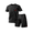 Black #66, variant on Dresfit Track Suits Mens Short Sleeve Crewneck T Shirts & Shorts Short Sets 2026 Summer Big and Tall Athletic 2 Piece Sets Loose Graphic Tracksuit XL