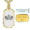 thumbnail image 3 of Blessed Crosses Stainless Steel or 18k Gold Premium Swivel Dog Tag Keychain, 3 of 10