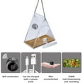 thumbnail image 3 of Bird Feeder with Camera Under $5! Yrmaups Bird Feeder with Camera 1080P, WiFi Live Streaming Bird House for Outdoor Watching, Solar Powered Bird Feeder with Night Vision, Smart Bird Watching Gift, 3 of 9