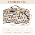 thumbnail image 4 of FORMRS Makeup Bag Travel Cosmetic Organizer for Women Fold Flat Zipper Pouch with Handle, Cute Cartoon Pattern, 4 of 8