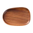 thumbnail image 2 of Natural Wooden Serving Tray, Irregular Wood Food Platter, Solid Wood Snack Serving Plate, Handmade Wooden Dessert Tray, Multi-purpose Wooden Display Board, Tea Coffee Serving Dish for Home Use, 2 of 5