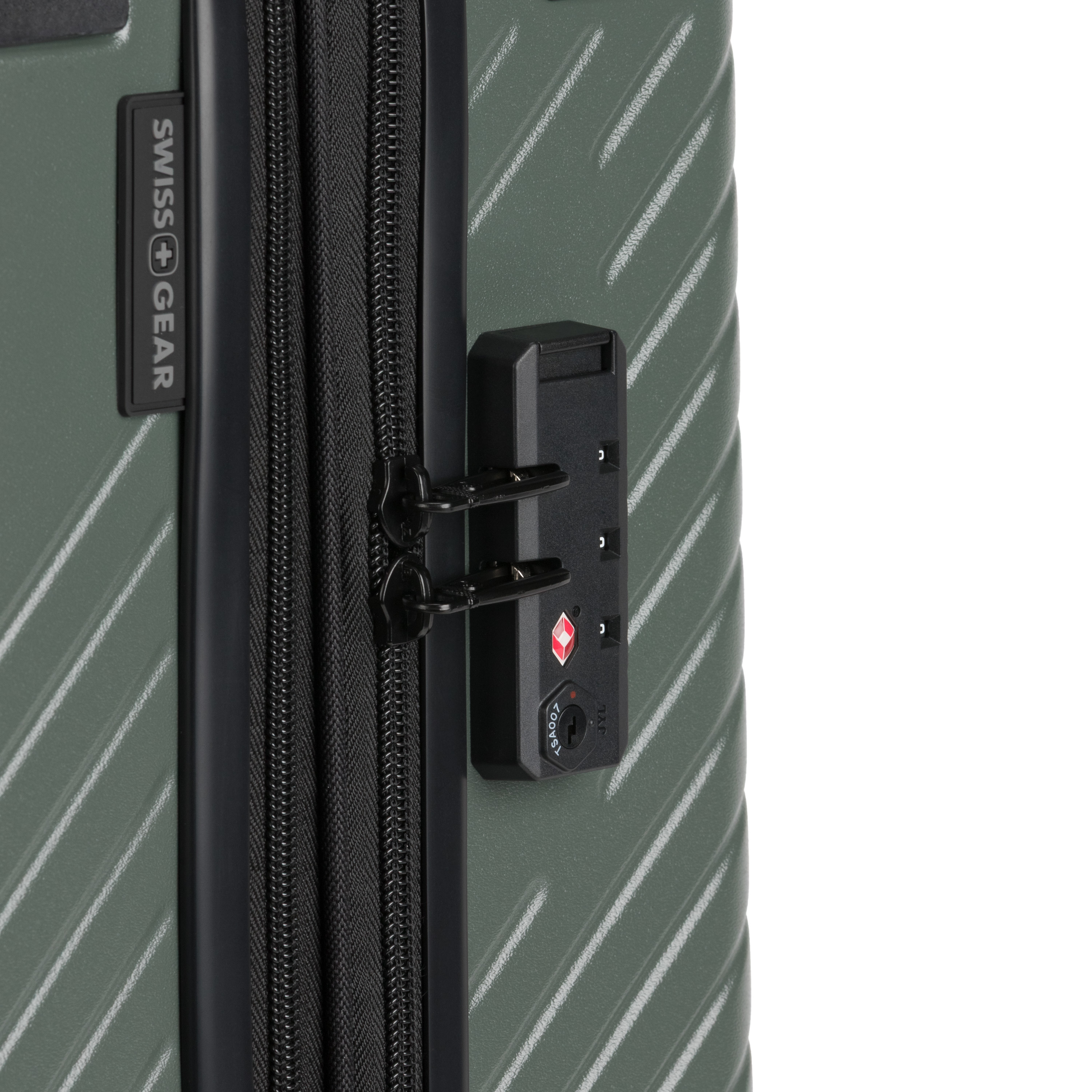 SWISSGEAR Edge Hardside Carry-On Spinner, Thyme Green