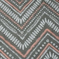 thumbnail image 5 of Bath Bliss Dotted Chevron Design PEVA Shower Curtain in Grey, 5 of 6