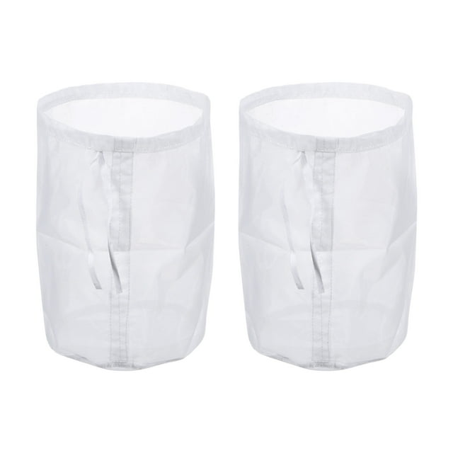 Unique Bargains 200 Mesh Paint Filter Bag 5.9' Dia, Nylon Strainer with Drawstring for Filtering 2Packs
