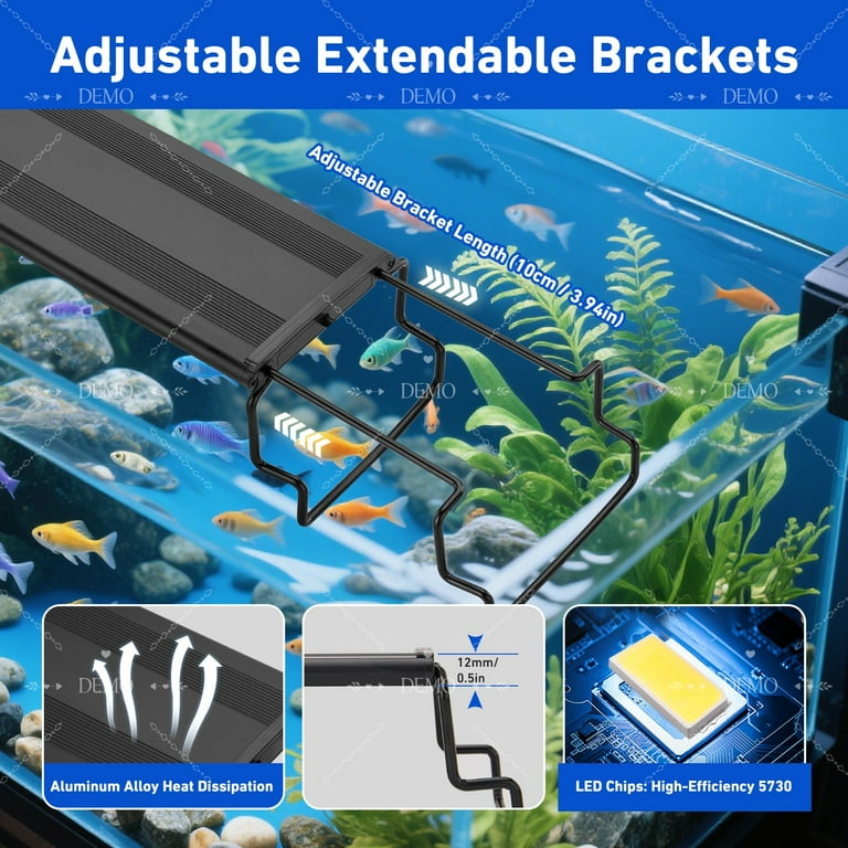 VNEKVA LED Aquarium Light, 12-18 Inch Full Spectrum photo 6