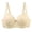 Beige, variant on Women's Full Coverage Lace Underwire Bra with Standard Straps - Supportive Leaf Pattern Bandeau for All-Day Comfort & Natural Silhouette