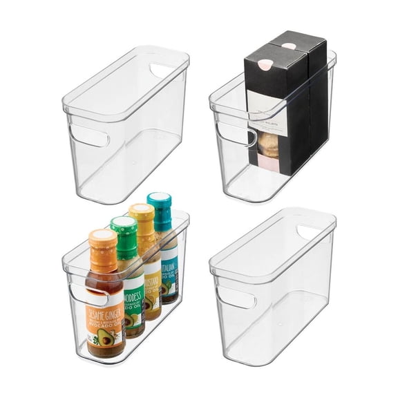 iDesign RPET Crisp Bin 4 x 10 x 6, Set of 4