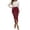 Red, variant on ZHOGXU Summer Elegant Midi Skirts For Womens Solid Color High Waist Wrap Tie Waist With Slit Outdoor Shopping Dating