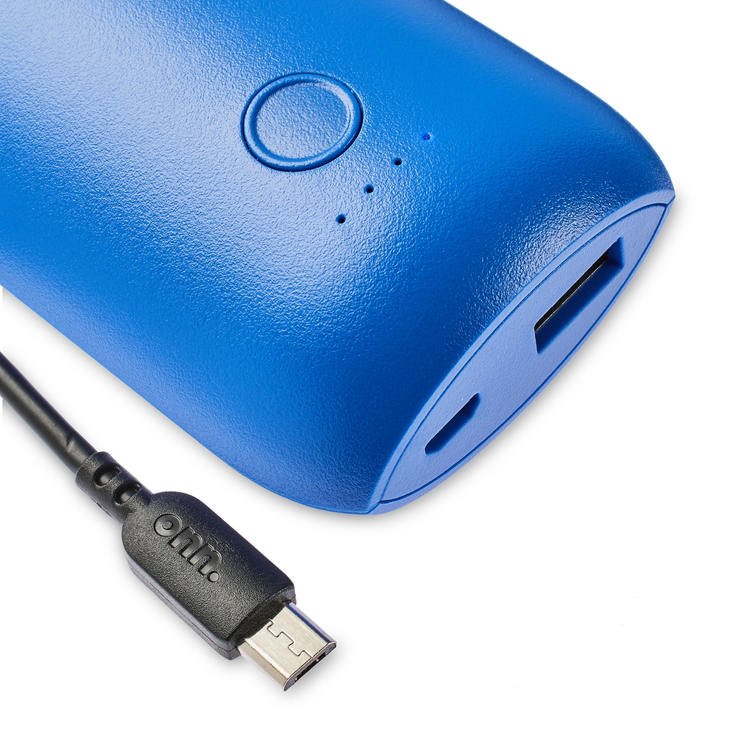 onn. Portable Battery, 2x Charge, 6700 mAh - Blue