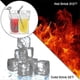 thumbnail image 5 of 100 Pcs Drink Pouches With 100 Straw Holes Translucent Reclosable Zipper Plastic Pouches f54, 5 of 5