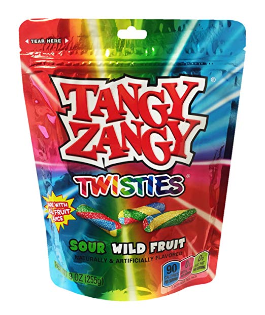 Tangy Zangy Bite Size Sour Gummy Candy 8oz (Sour Twisties) Walmart