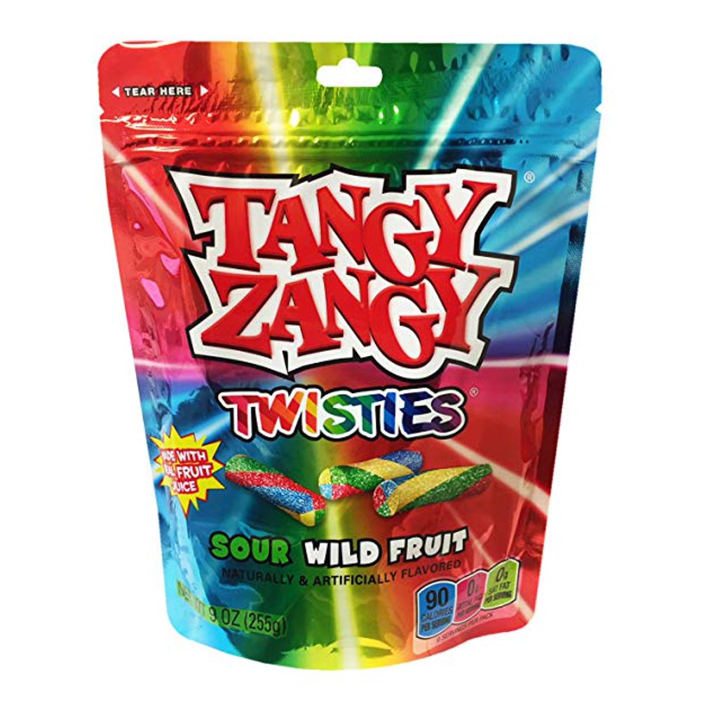 Tangy Zangy Bite Size Sour Gummy Candy 8oz (Sour Twisties) Walmart
