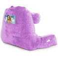 thumbnail image 5 of Husband Pillow - Light Purple Bed Rest Pillow with Arms, Detachable Neck Roll, Removable Cover, 5 of 13