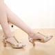 thumbnail image 2 of XIHAHA-zapatos de baile latino con estampado para mujer, zapatillas de baile de salón de Tango, sandalias de boda para niña, 2 of 5