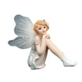 thumbnail image 4 of deevoka Fairy Statue Artwork Birthday Gift Resin Figurine for Indoor Bedroom Hallway S Hands on Face, 4 of 9