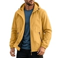 thumbnail image 2 of LWITHSZG Mens Windbreaker Jackets Lightweight Waterproof Hooded Rain Jacket with Zipper Pockets Fall Winter Full Zip up Casual Outerwear M, 2 of 9