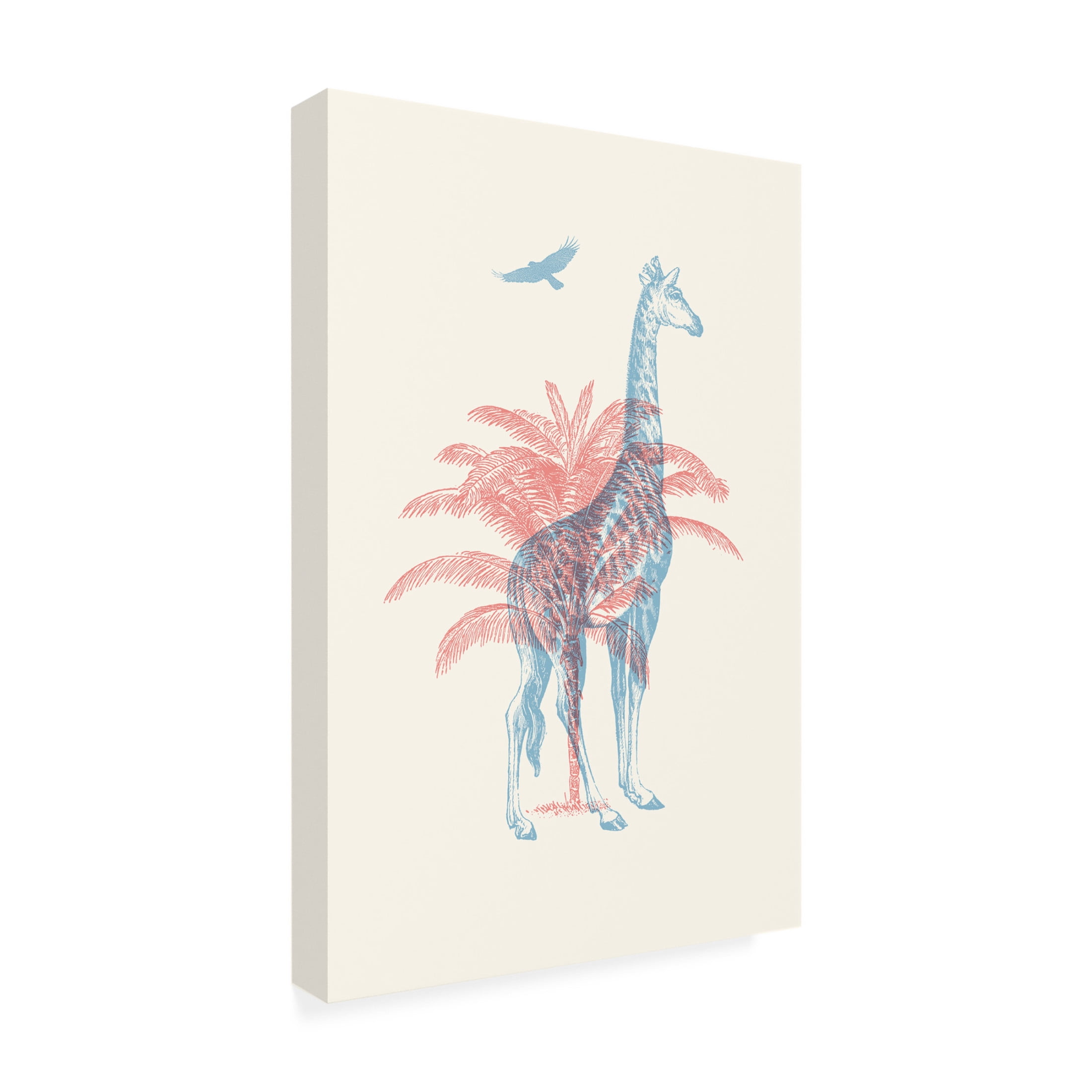 Trademark Fine Art Florent Bodart Giraffe Canvas Wall Art