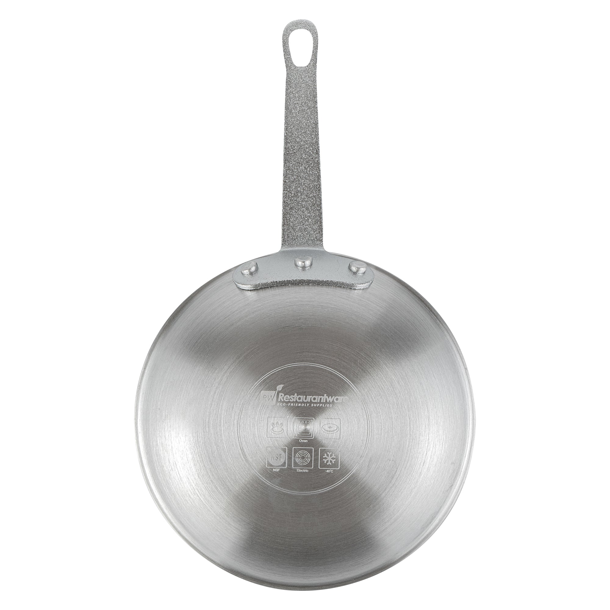 Restaurantware-Met Lux 7 Inch Fry Pans, Set Of 6 Durable Frying Pans - Satin Finish, Triple-Riveted, Silver Aluminum Cooking Skillets, For Searing, Sautéing, And Browning Food