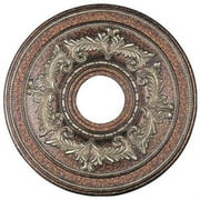 Livex 8205-64 Ceiling Medallion- Palacial Bronze with Gilded Accents