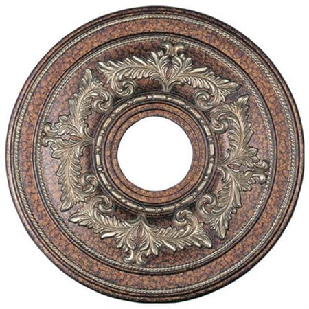 Livex 8205-64 Ceiling Medallion- Palacial Bronze with Gilded Accents