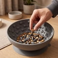 thumbnail image 6 of Dog Sculpted Piece Slow Feeder, 6 Inch Silicone Dog Sculpted Piece, Small Slow Feeder Dog Bowls for Puppy Slow Eating, Gray Non Slip Pet Feeder for Home Use, 1 Pack, 6 of 6