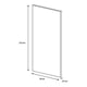 thumbnail image 4 of puerta de tambor interior 6 paneles blanco 2.13 m x 90 x 3.5 cm, 4 of 8