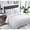 White, variant on G3 Home 90024 Elm Comforter Set, Gray - Queen Size - 3 Piece