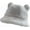 White, variant on LinYooLi Women Winter Hat Cute Soft Bear Ears Hat Plush Fisherman's Cap Warm Student Bucket Hat Detachable Pompom Hat