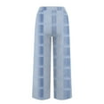 thumbnail image 4 of Women's Pants Fashion Casual Pants For Women Summer Casual High Waist Drawstring Wide Leg, 4 of 5