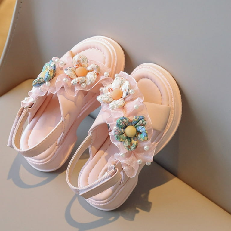 Zecgelong Beach Cute Flower Girls Non Beach Shoes Girl Sandals - Main Image