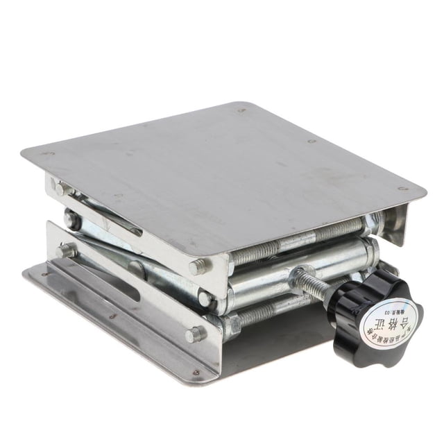 HILABEE 100x100mm Stainless Steel Lab-Lift Lifting s Stand Rack Scissor Lab