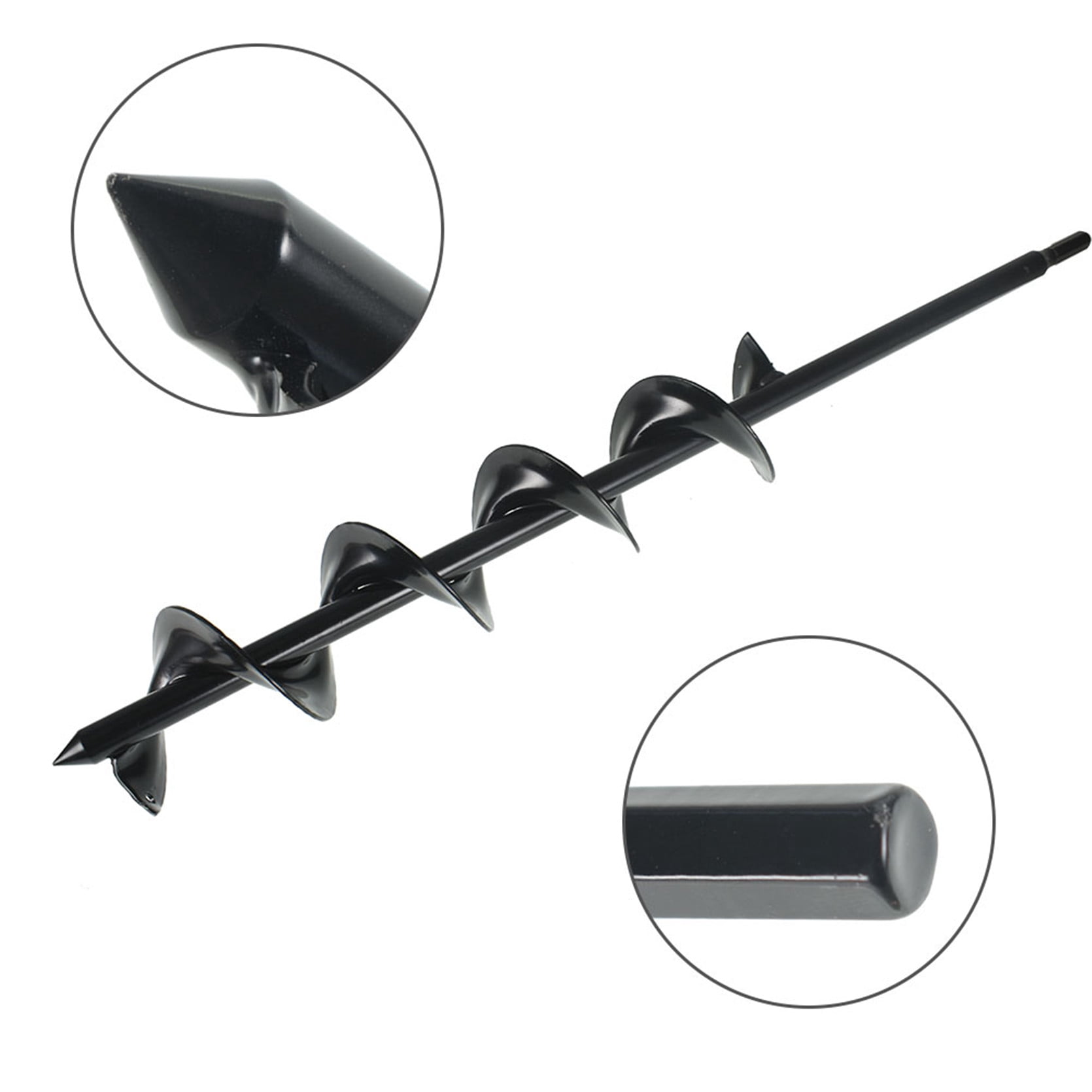 Labwork Auger Drill Bit 3 in. x 24 in. Garden Plant Flower Bulb Rapid Planter Spiral