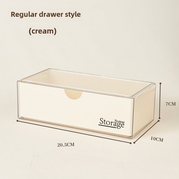Caja de almacenamiento con espejo para gabinete de baño, compartimento para gabinete de baño, caja organizadora, tocador, estante de almacenamiento para cosméticos, lápiz labial y escritorio
