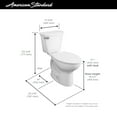 thumbnail image 6 of American Standard Cadet® PRO 2-Piece 1.28 GPF Porcelain Enamel Compact Elongated Toilet, No Seat, 6 of 10