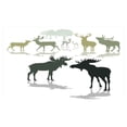 thumbnail image 4 of Antlers Ceramic Toothbrush Holder, Elk Deer and Fawn Silhouette Forest at the Background World Natural Habitat Theme, Versatile Countertop for Bathroom, 4.5" X 2.7", Green Black, by Ambesonne, 4 of 4