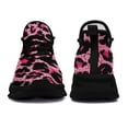 thumbnail image 4 of Coolcustomize Lightweight Wide Fit Black & Pink Leopard Print Sneakers for Women, Breathable Walking & Gym Shoes with Cushioned Sole, Low-top Lace-Up Casual Athletic Tennis Shoes for Casual Outfits, 4 of 5
