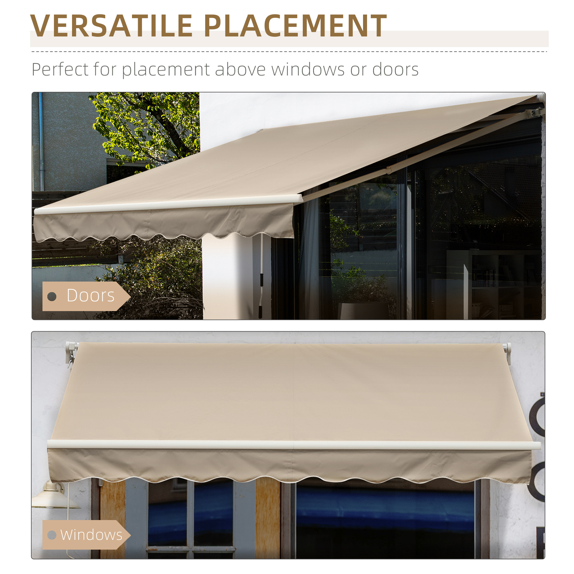 Outsunny 12 X 10 Outdoor Patio Manual Retractable Exterior Window Awning With Adjustable Versatile Design Walmart Com Outsunny 12 X 10 Outdoor Patio Manual Retractable Exterior Window Awning With Adjustable Versatile Design Walmart Com