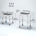 thumbnail image 2 of Height Adjustable Shower Chair Padded Bath Seat for Senior,, 2 of 7