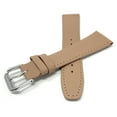 thumbnail image 4 of Bandini 18mm Womens Italian Leather Watch Strap Band - Beige with Stitching - Classic - Slim, 4 of 6