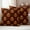 Orange Sienna DarkBrown, variant on Leopard Pumpkin Fall Outdoor Waterproof Pillow Covers, Thanksgiving Sunflower Botanical Brown Decorative Square Throw Pillowcase Sofa Cushion Sham for Patio/Couch/Chair, 16"x16" 2 Pack